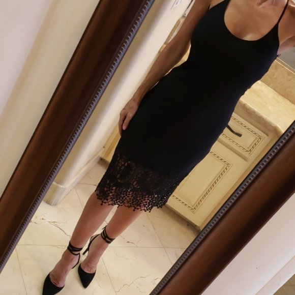 Blanc crochet bottom mesh dress, S. - Picture 6 of 14